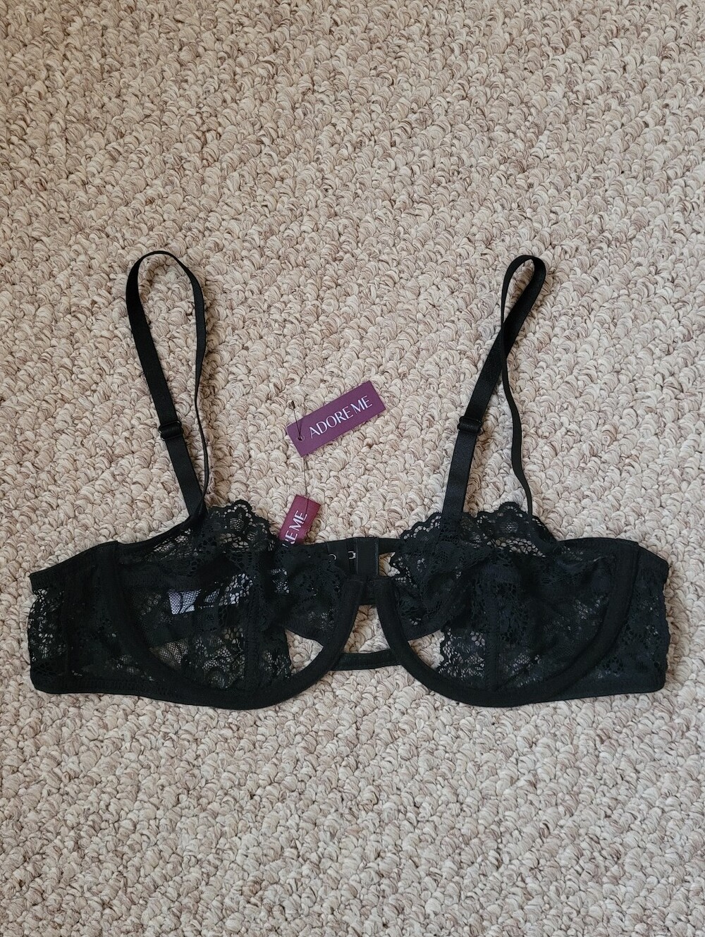 Adore Me Bra Black 36B